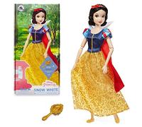 Disney Store Poupée pour Enfants, Blanche Neige et Les Sept Nains, 29 cm, avec Brosse à détails moulés, Jouet entièrement articulé avec Robe pailletée - Convient aux 3 Ans et Plus