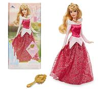 Disney Store Poupée pour Enfants Princesse Aurore, La Belle au Bois Dormant, 29 cm, avec Brosse à détails moulés, Jouet entièrement articulé en Tenue Scintillante - Convient aux 3 Ans et Plus