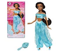 Disney Store Poupée pour Enfants Princesse Jasmine, Aladdin, 29 cm, avec Brosse à détails moulés, Jouet entièrement articulé - Convient aux 3 Ans et Plus