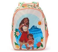 DISNEY STORE Sac à dos officiel Moana 2 - Sac à dos pour enfants avec détails brodés, bretelles réglables, compartiments zippés et poches en maille, art d'écran avec Moana et Simea