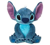 Disney Store Stitch Grand jouet en peluche douce au toucher avec détails brodés et touffe de cheveux duveteux - Personnage câlin - 42 cm