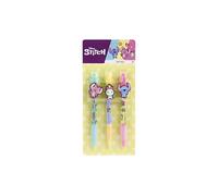 Stitch - Lot de 3 stylos gel avec clip de figurine pour enfants - Articles de papeterie colorés pour l'école et les loisirs - Idéal comme cadeau - À partir de 3 ans - Bricolage - Peinture