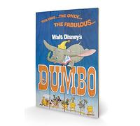 Disney SW11406P Dumbo (The Fabulous) Impression sur Bois, Multicolore, 40 x 59 cm