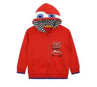 Disney Sweat à Capuche Cars | Vêtements Lightning McQueen Sweat pour Enfants | Rouge | 7-8 Ans