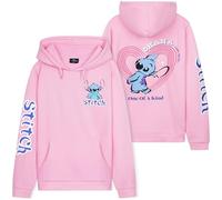 Disney Sweat à Capuche Fille, Sweat-Shirt Doux à Capuche pour Enfant et Adolescent - Cadeau Fille (Rose Clair, 9-10 Ans)