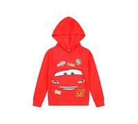 Disney Sweat à capuche Lightning McQueen Cars pour enfants, Rouge, 5-6 ans