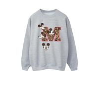 Disney - Sweat motif Mickey Mouse motif/style M et visages - Femme (BI29086)