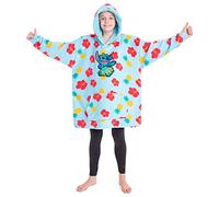 Disney Sweat Plaid Enfant Pull Plaid Oversize Enfant Ado Stitch Mickey Minnie (Tropical Bleu Clair)