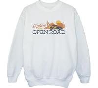 Disney - Sweat-shirt garçon "Cars Explore The Open Road" BI11245 (128) (Blanc)