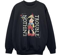 Disney - Sweat-shirt garçon "Nothing But Trouble" BI31166 (104) (Noir)