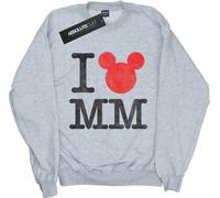 Disney - Sweat-shirt "I Love Mickey" pour garçon BI25791 (116) (Gris)