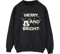 Disney - Sweat-shirt "Merry & Bright" pour femme BI29270 (L) (Noir)