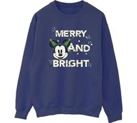 Disney - Sweat-shirt "Merry & Bright" pour femme BI29270 (XL) (Bleu marine)