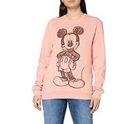 Disney Mickey Forward Sketch Sweat-Shirt, Rose (Dusty Pink Ltpk), 40 (Taille Fabricant: Medium) Femme