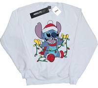Disney Fille Lilo and Stitch Christmas Lights Sweat-Shirt Blanc 12-13 Years