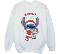Disney - Sweat-shirt pour fille "Santa's Here" BI22758 (128) (Blanc)