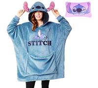 Disney Sweats à Capuche Femme, Sweatshirt en Polaire, Taille Unique (Blue Stitch)