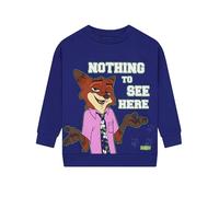 Disney Sweatshirt, Sweat Zootropolis Garçon, Pull Nick Wilde Enfant, Vêtement Garçon en Coton, 8-9 Ans