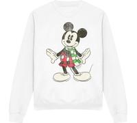 Disney - Sweatshirt unie pour homme/femme - design de Noël TV3791 (L) (Blanc)