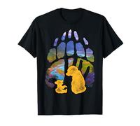 Disney T-shirt avec silhouette de patte Kenai Koda Brother Bear T-Shirt