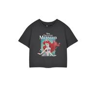 Disney T-Shirt Court à Manches Courtes Gris Princess Ariel pour Femme | Le t-Shirt Graphique de la Petite Sirène avec des Bulles pour Adultes | Marchandises pour Fans de cinéma