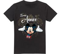 Disney - T-shirt "French" pour hommes - Nouvel An TV3520 (L) (Noir)
