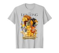 Disney T-shirt graphique du Roi Lion Pride Land T-Shirt, Homme, Argent, 3XL