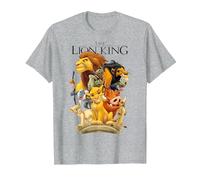Disney T-shirt graphique du Roi Lion Pride Land T-Shirt, Homme, Gris Chiné, XXL
