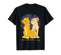 Disney T-shirt graphique Simba Nala Love Saint-Valentin Roi Lion T-Shirt