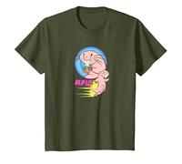 Disney T-shirt Kim Possible Rufus to the Rescue T-Shirt, Enfant, Olive, 4 ans