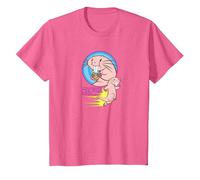 Disney T-shirt Kim Possible Rufus to the Rescue T-Shirt, Enfant, Rose Chiné, 12 ans