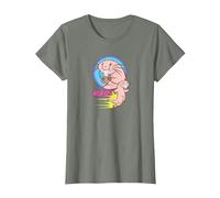 Disney T-shirt Kim Possible Rufus to the Rescue T-Shirt, Femme, Vert kaki chiné, S
