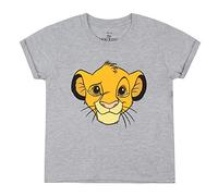 Disney Le Roi Lion Simba T-Shirt, Gris chiné, 12-14 Ans Fille