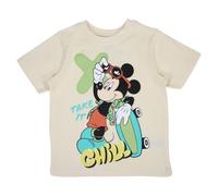Disney T- Shirt Manches Courtes Garçon Mickey, Beige, 6 Ans Mixte Enfant