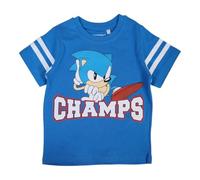 Disney T- Shirt Manches Courtes Garçon Sonic, Bleu, 2 Ans Mixte Enfant