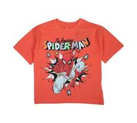 Disney T- Shirt Manches Courtes Garçon Spiderman, Orange, 6 Ans Mixte Enfant