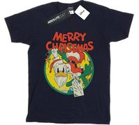 Disney - T-shirt "Merry Christmas" pour garçon BI28068 (140-146) (Bleu marine)