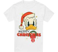 Disney - T-shirt "Merry Christmas" pour homme TV3804 (XXL) (Blanc)