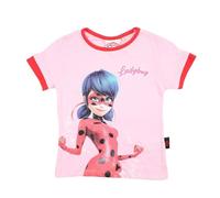 Disney T-Shirt Miraculous Ladybug Fille - Haut Tendance avec imprimé de la célèbre Super-héroïne - Taille 3 Ans - Rose