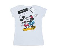 Disney - T-shirt motif Mickey Mouse et Minnie Mouse motif/style bisou - (BI30881