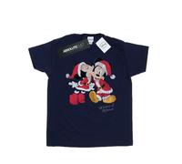 Disney - T-shirt motif Mickey Mouse et Minnie Mouse motif/style bisou (BI36351)