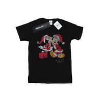 Disney - T-shirt motif Mickey Mouse et Minnie Mouse motif/style bisou (BI36351)