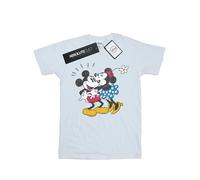 Disney - T-shirt motif Mickey Mouse et Minnie Mouse motif/style bisou - (BI50866