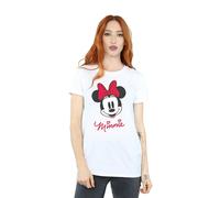 Disney - T-shirt motif Minnie Mouse motif/style visage - Femme (BI420)