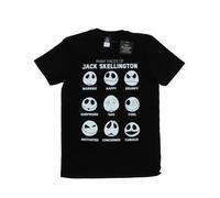 Disney - "Nightmare Before Christmas Many Faces Of Jack" T-Shirt für Herren BI43746 (3XL) (Schwarz)
