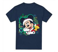 Disney - T-shirt pour homme - design de Noël TV3736 (S) (Bleu marine)