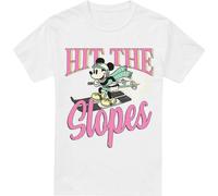 Disney - T-shirt pour homme "Hit The Slopes" TV3478 (XL) (Blanc)