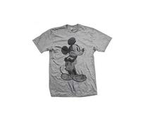 Disney - T-Shirt # S Unisex Grey # Mickey Mouse Sketch [Import]