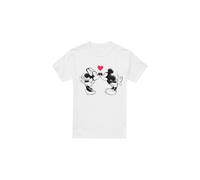 Disney - T-shirt Saint-Valentin motifs Mickey et Minnie Mouse (TV3754)