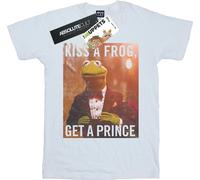 Disney - T-shirt "The Muppets Kiss A Frog Get A Prince" pour homme BI43577 (XL) (blanc)